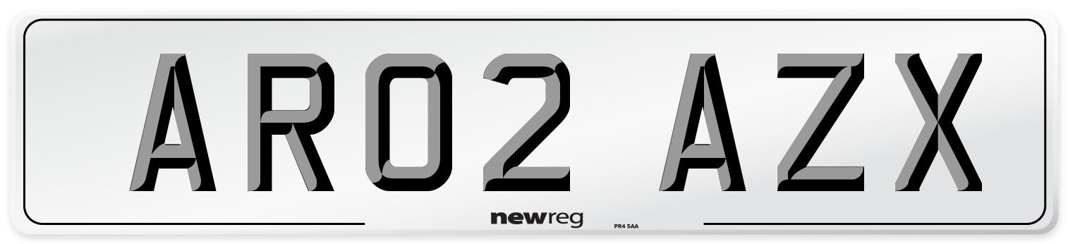 AR02 AZX Number Plate from New Reg